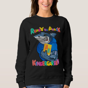 Sweatshirt Prêt À Attaquer Le Requin De La Maternelle Pour Ho