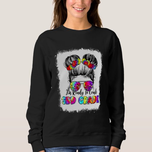 Sweatshirt Prêt à écraser le chignon désordonné de troisième (Devant)