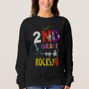 Sweatshirt Prêt à rocher 2e année deuxième enseignant enfants