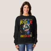 Sweatshirt Prêt Pour Le Rock Kindergarten 4 (Devant entier)