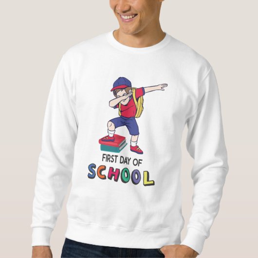 Sweatshirt Prêt pour l'école en ligne (Devant)