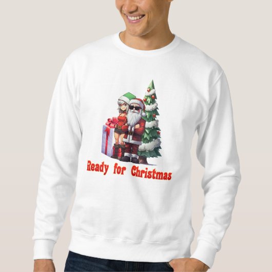 Sweatshirt Prêt pour Noël (Devant)