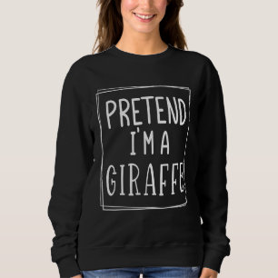 Sweatshirt Prétendre que je suis un costume de mème d'Hallowe