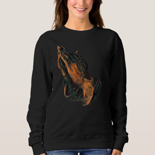 Sweatshirt Prêter Mains Amen Jésus (Devant)