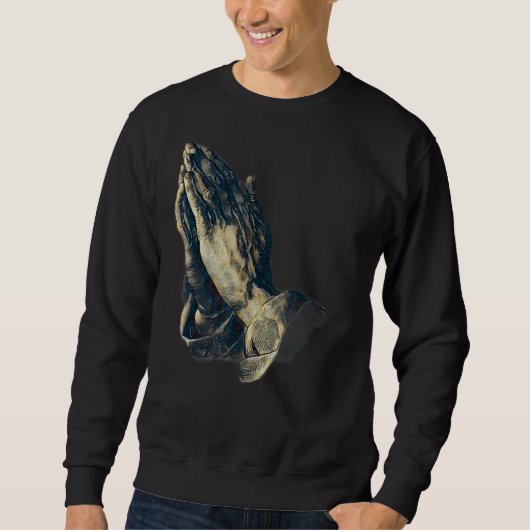 Sweatshirt Prêter Mains Amen Jésus 3 (Devant)