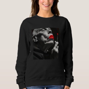 Sweatshirt prêtre rebelle avec rouge à lèvres, prêtre rebelle