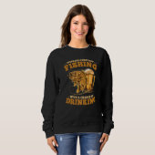 Sweatshirt Prévision de fin de semaine Pêche avec une chance (Devant entier)