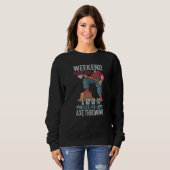 Sweatshirt Prévisions de week-end 100 Chance de Lancer de Hac (Devant entier)