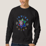 Sweatshirt Pride juive Menorah Star LGBTQ Inclusivité<br><div class="desc">Pride juive Menorah Star LGBTQ Inclusivité</div>
