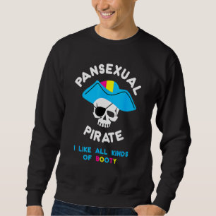 Sweatshirt Pride Lgbtq Pansexual Pirate Booty Tee