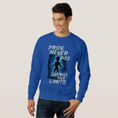 Sweatshirt Pride Never Dies – Vegeta Inspired Anime Motivatio (Devant entier)