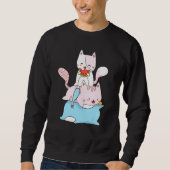 Sweatshirt Pride transgenre Chat Lgbt Transflag Chats mignons (Devant)