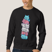 Sweatshirt Pride transgenre Chat Lgbt Transflag Chats mignons (Devant)