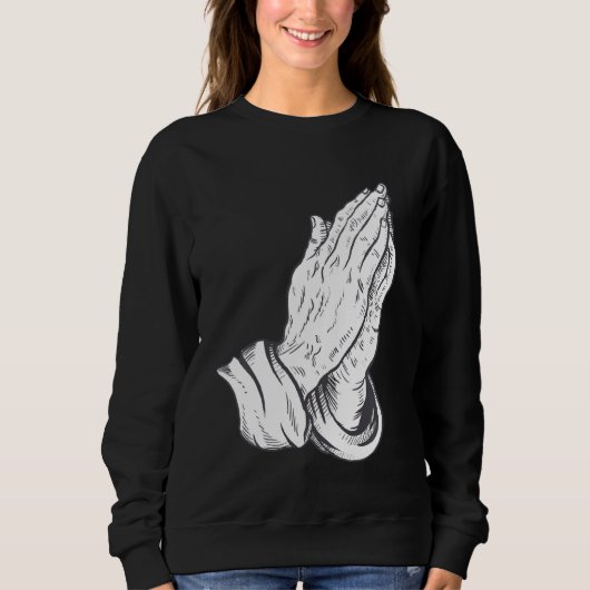 Sweatshirt Prier Jésus Mains (Devant)