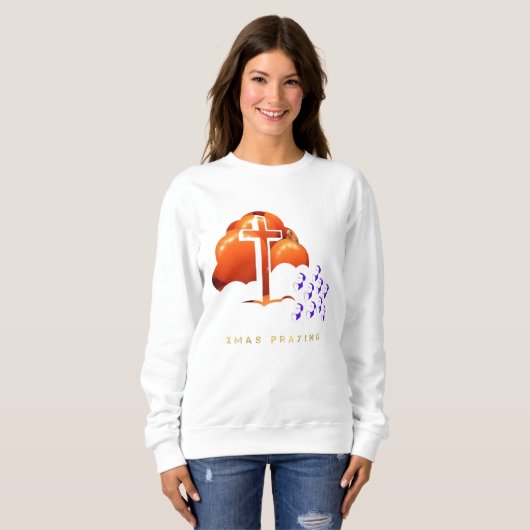 Sweatshirt Prière de Noël (Devant entier)