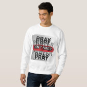 Sweatshirt Priez, ne paniquez pas (Devant entier)