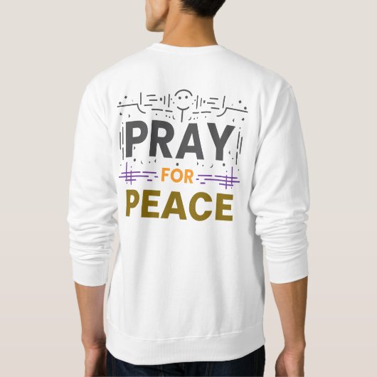 Sweatshirt Priez pour la paix (Dos)