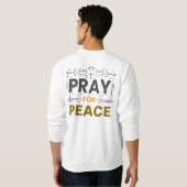 Sweatshirt Priez pour la paix (Dos entier)
