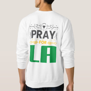 Sweatshirt Priez pour LA ・ Prière pour Los Angeles Jeter l'or