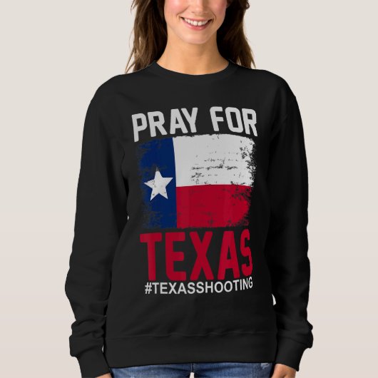 Sweatshirt Priez Pour Les Tirs À L'École Texas (Devant)
