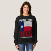 Sweatshirt Priez Pour Les Tirs À L'École Texas (Devant entier)