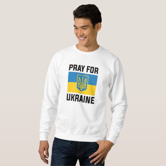 Sweatshirt Priez Pour L'Ukraine (Devant entier)