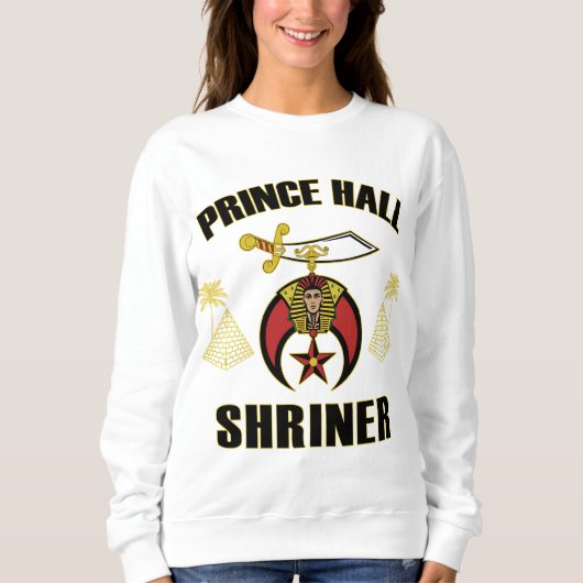 Sweatshirt Prince Hall Shriner Noble de Mystic Shrine Mason P (Devant)