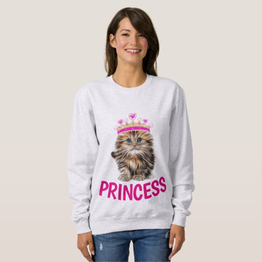 Sweatshirt PRINCESS CAT ITTEN T-Shirts, filles (Devant entier)