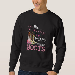 Sweatshirt Princess porte des bottes de cowgirl design