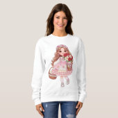 Sweatshirt princesse de cœur (Devant entier)