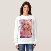 Sweatshirt princesse des fleurs (Devant entier)