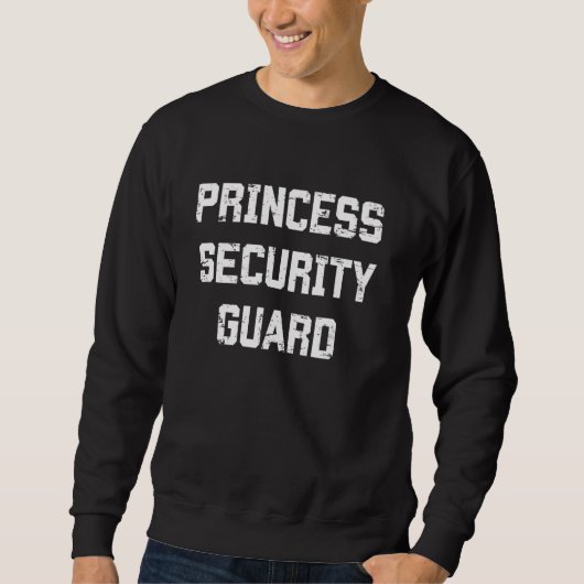 Sweatshirt Princesse Sécurité Garde Funny Lazy Halloween Cost (Devant)