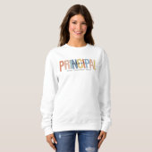 Sweatshirt principal de l'école personnalisée (Devant entier)