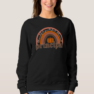 Sweatshirt Principal mignon Citrouille arc-en-ciel Merci grac