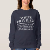 Sweatshirt Privilège Blanc (Devant)