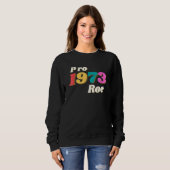 Sweatshirt Pro 1973 Roe Occupe-toi de ton utérus (Devant entier)