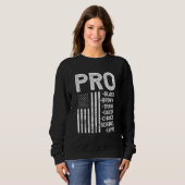 Sweatshirt Pro-Black Pro-choice Pro-Love Pro-queer - Résiste (Devant entier)