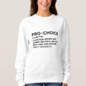 Sweatshirt Pro-Choice (Devant)