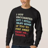 Sweatshirt Pro Vaccination Pro Vax Team Vax (Devant)