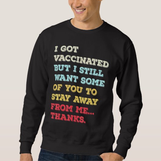 Sweatshirt Pro Vaccination Pro Vax Team Vax (Devant)