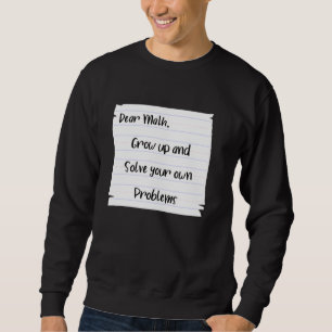Sweatshirt Problème de compétence mathématique Résoudre l'app