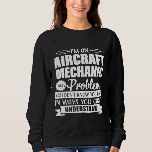 Sweatshirt Problème de mécanicien d'aéronef Hommes (Devant)