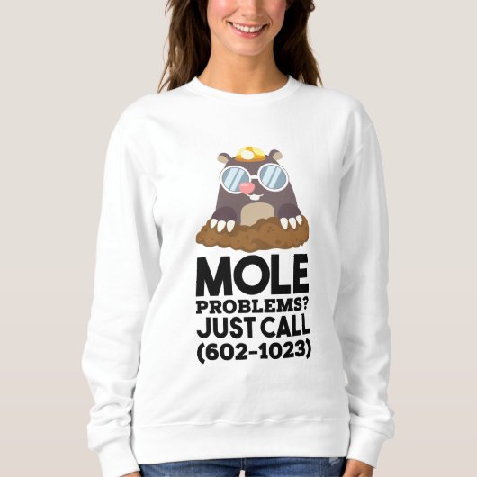 Sweatshirt Problèmes de chimie - Mole (Devant)