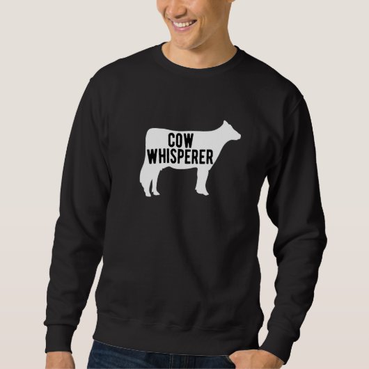Sweatshirt Producteur de Whisperer de vache (Devant)
