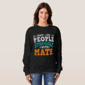 Sweatshirt Prof de maths 5 personnes sur 4 ont des difficulté (Devant entier)