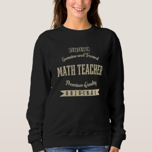 Sweatshirt Prof de maths authentique et de confiance Funny Al