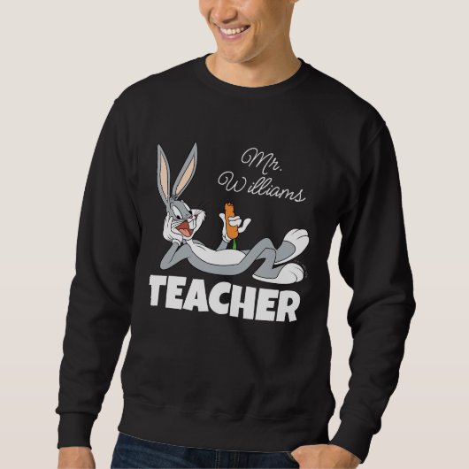 Sweatshirt Professeur de carottes à manger sur le sol de BUGS (Devant)