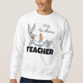 Sweatshirt Professeur de carottes à manger sur le sol de BUGS (Devant)
