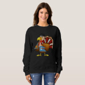 Sweatshirt Professeur de dinde drôle Professeur de dinde Ense (Devant entier)
