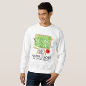 Sweatshirt Professeur de lecture (Devant entier)
